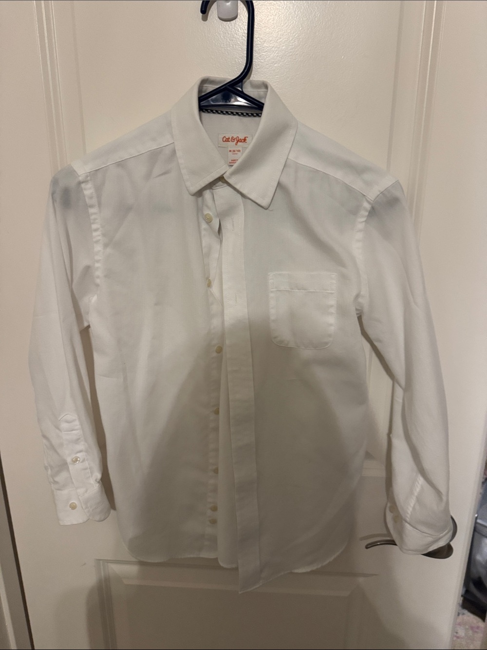 Cat & Jack White Boys Long-Sleeve Dress Shirt